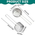thumbnail image 2 of Strainer Skimmer Ladle, Stainless Steel Solid Professional Oil Spider Strainer with Long Handle for Draining Frying, Kitchen Cooking Colander Spoon Kitchen Utensils Wire Strainer Pasta Spoon(Round), 2 of 8
