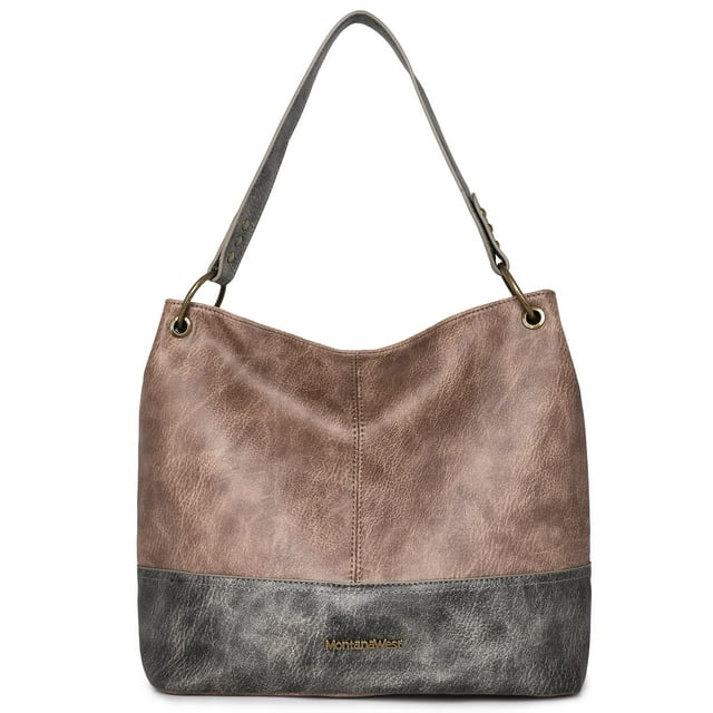 Bolso Montana West MWC-047KH de Cuero Vegano Bicolor