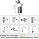 thumbnail image 2 of Grifo ZHAOCHENG 360 grados con filtro antisalpicaduras aireador 720 grados M22-M24, 2 of 5