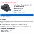 thumbnail image 2 of Washer Pump - Compatible with 1971 - 1973 Buick Centurion - AC Delco, 2 of 2