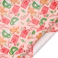 thumbnail image 4 of LaRibbons 30" x 10' Christmas Wrapping Paper Holiday Gift Wrap Kit,  Pink Gingerbread, 4 of 10