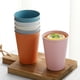 thumbnail image 5 of Nvzi Unbreakable Wheat Straw Cups, Set of 4 Reusable Plastic Cups, Water Drinking Glasses for Kitchen, Camping, Party，Dark Green, 5 of 5