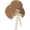 Khaki, variant on Women Straw Beach Hats Summer Sun Hat with Cute Bow Tie Floppy Packable Foldable Travel Wide Brim UV Protection