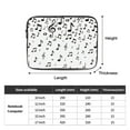 thumbnail image 3 of Music Notes Background Portable Laptop Sleeve Compatible with MacBook Air Notebook Computer Case for Men Women College School Students, 3 of 7