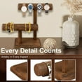 Watch Holder Stand Wooden Watch Display Tower Jewelry Organizer,C