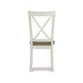 thumbnail image 5 of Linon Jane Farmhouse Indoor Cross Back Dining Chairs, Set of 2, Vanilla White/Rustic Taupe, 5 of 9