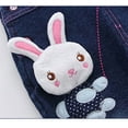 thumbnail image 5 of KIDSCOOL SPACE Baby Girl Cute 3D Bunny Jean Leisure Overalls,18-24 Months, 5 of 7