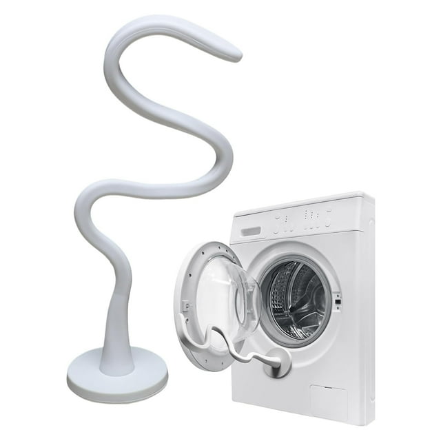 jesticaly Orthèse de Porte de Lavage - Buanderie avant de Porte Ajustable - Ventilée - Convient aux Machines à Laver Blanc