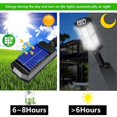 thumbnail image 2 of Luz solar para jardín al aire libre, luz LED de energía solar, luz de calle con sensor de movimiento PIR, luz nocturna para jardín, luz de pared de calle, 43 LED, 2 of 5