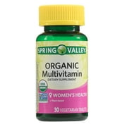 Spring Valley Women's Organic Multivitamin Vegetarian Tablets, 30 Ct