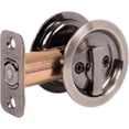 thumbnail image 2 of Stone Harbor Hardware Round Pocket Door Lock, Privacy Function, 2-3/8" Backset, Antique Nickel, 2 of 3