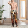 thumbnail image 2 of Naloa Valley Meditating Guinea Pig Pajama Pants Men, PJ Bottoms, Sleep & Lounge Pants-Small, 2 of 6