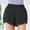*Black, variant on ClodeEU Women's High Waisted Athletic Shorts, Quick Dry Loose Fit Running Shorts with Liner, Elastic Waist Workout Shorts Black,Women's Plus L