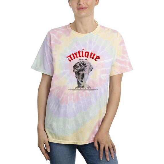 David Halftone Antique Tie Dye Spiral Women -Image by Shutterstock, Female Large