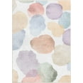thumbnail image 2 of Well Woven Kids Rugs Watercolor Dot Modern Polka Dots Multi Color Printed Distressed Machine Washable 5' x 7' Area Rug, 2 of 10