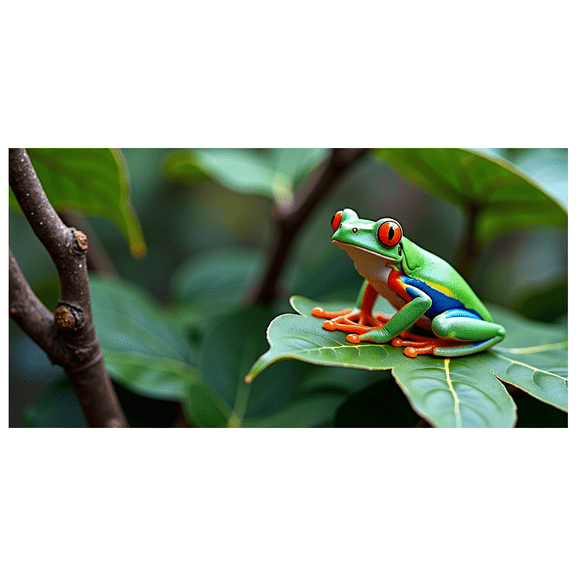 Vibrant Frog Themed Backdrop Banner Nature Inspired Decorations for Party Photography Props Jungle Themed Events Animal Lovers Gatherings