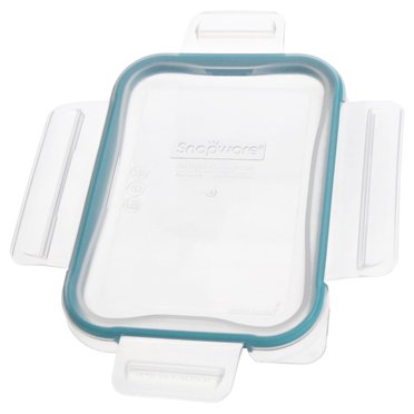Snapware 8602-PC 2-Cup Clear Total Solutions BPA-Free Plastic Food Storage Lid with Juniper Green Gasket - Made in the USA