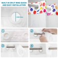 thumbnail image 4 of No Hook Shower Curtain, Colorful Polka Dot Shower Curtains for Bathroom with See Through Top Window, Watercolor Rainbow Polka Dots Waterproof & Washable Bath Curtain Small Stall 36"x78", 4 of 9