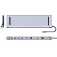 thumbnail image 3 of Estación de acoplamiento inteligente 11 en 1 Mini USB3.0 Shunt Hub PD 87W para teléfonos inteligentes Likrtyny Para estrenar, 3 of 4