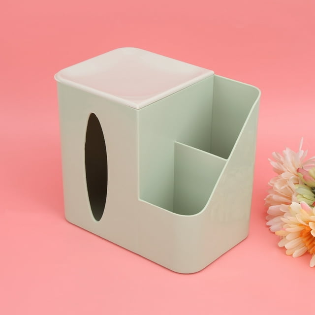 Porte-Mouchoirs, Boîte de Rangement Télécommande Saine et Durable, Multifonctionnelle pour Bureau à Domicile Vert