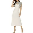 thumbnail image 2 of MODA NOVA Juniors Lace Cardigan Stand Collar Short Elegant Shrug, 2 of 5