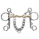 thumbnail image 1 of Accesorio de broca de caballo Pelham de acero inoxidable, accesorio de conector de latón de silicona articulado, 1 of 5