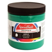 Speedball Permanent Acrylic Screen Printing Ink, 8 oz., Emerald Green