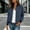 Navy, variant on BXJX Womens Bomber Jackets with Lined, Long Sleeve Lightweight Faux Suede Button Down Outerwear for Spring Fall Gray Size S-2XL