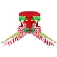 thumbnail image 1 of SGACAI Adorno para la copa del árbol de Navidad, sombrero para la copa del árbol de Navidad, sombrero rojo grande con lazo de rayas, sombrero de copa para adornos de árbol de Navidad, adornos de me, 1 of 7