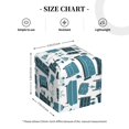 thumbnail image 4 of Kdxio Modern Furniture Print Tissue Box Cover,Square Decorative PU Leather Facial Paper Case Organizer Holder Dispenser for Bathroom,Night Stands,Desk,Car 5.2''X5.2''X5.2'', 4 of 8