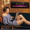 thumbnail image 6 of WAA 68-Inch Electric Recessed and Linear Fireplace, Wall Mounted, 750W/1500W, 6 of 7