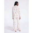 thumbnail image 3 of Joyspun Women's Long Sleeve Flannel Sleep Top and Pants Pajama Set, 2-Piece, Sizes XS-3X, 3 of 4