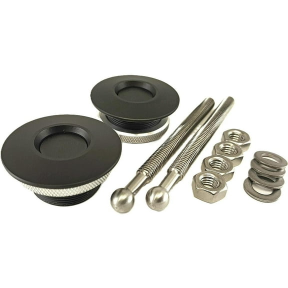 Quik Latch QL-38-LP/BP Hood Pin Kit Black Cerakote