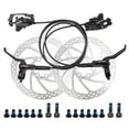 thumbnail image 1 of Manija Del Coche Bicicleta Juego de frenos de disco hidráulico para bicicleta MTB con rotores + pernos (trasero izquierdo + delantero derecho) Tmvgtek Accesorios para bicicletas, 1 of 9