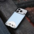 thumbnail image 4 of WIRESTER Shockproof Soft Rubber Cover Case for Apple iPhone 17 Pro 6.3" 2025, Animal Bichon Frise Dog On Light Blue Background, 4 of 5