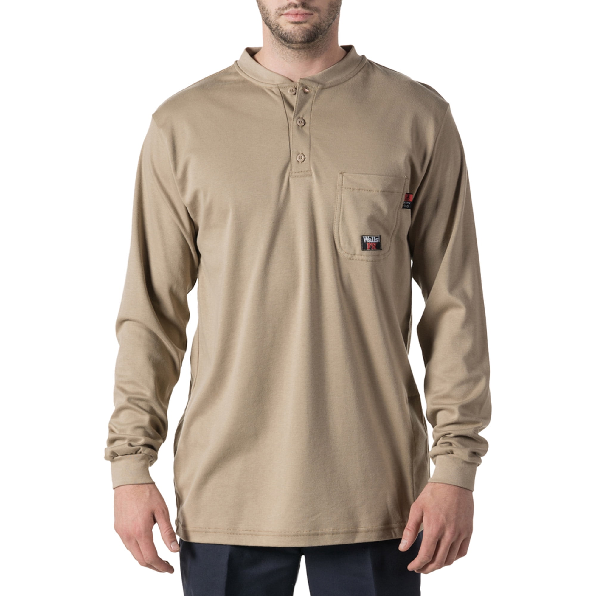 Long Sleeve Henley, HRC Level 