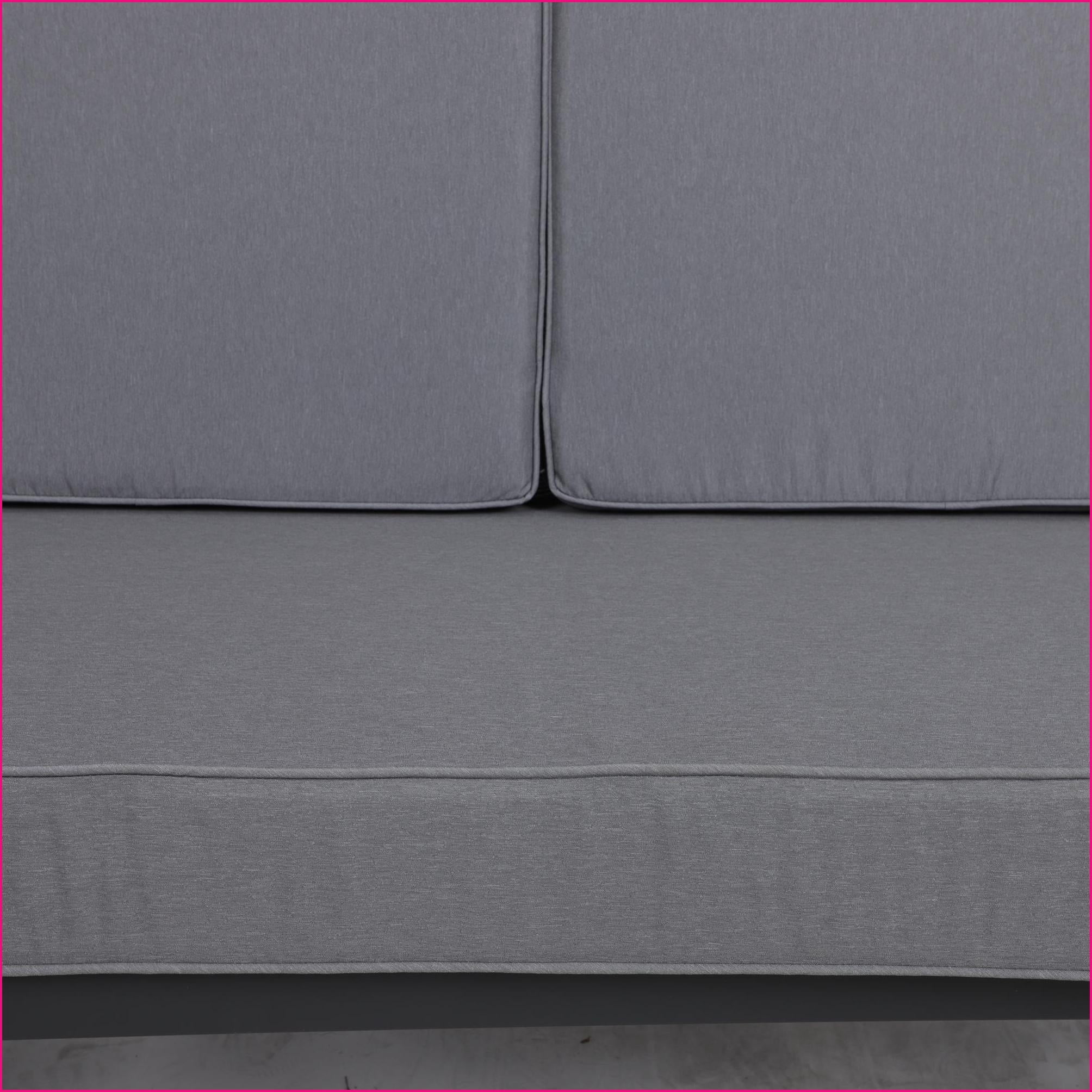Patio Furniture Loveseat Cushion Set | 48x24 Inch 3-Piece | Waterproof Fade Resistant | For Outdoor Patio | slate gray