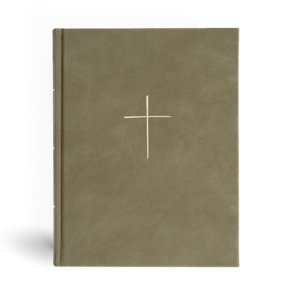 Notetaking Bible CSB Illustrator's Notetaking Bible, Large Print Edition, Sage Suedesoft Leathertouch Over Board, (Hardcover)