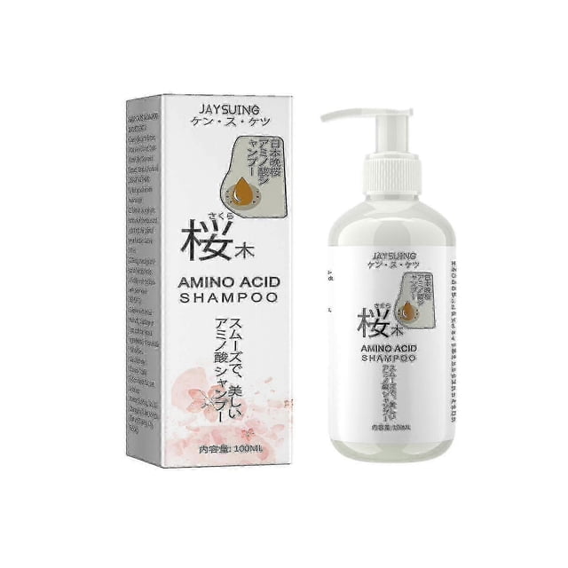Jaysuing Cherry Blossom Shampoo Deep Cleansing Scalp Repair Hair Follicle Damage Strong Hair Anti-Hair Loss And Fixation