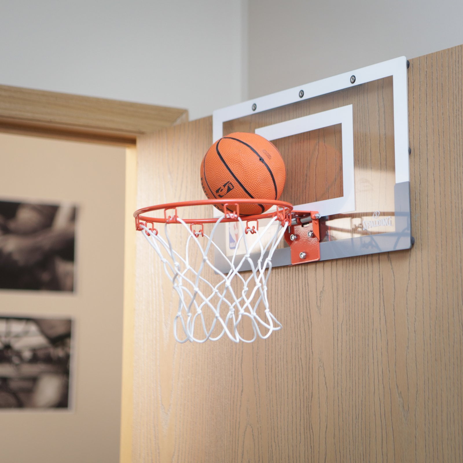 Spalding Nba Slam Jam Over The Door Mini Hoop Walmart Com