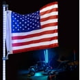 thumbnail image 5 of Krator 3ft Multi-Color LED Whip Light with Remote Control and American USA Flag - LED Antenna Whip Light Compatible with Sand Dune Buggy, ATV, UTV, RZR, Jeep, Trucks, and Other Off-Road Vehicles, 5 of 8