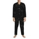 thumbnail image 3 of Balery Black Marble Texture Abstract Pijama para Hombre de Dos Piezas con Manga Larga, Conjunto de Dormir y Descanso Suave con Bolsillos-Small, 3 of 7
