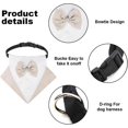 thumbnail image 3 of Bandana formal de esmoquin para perros, 1 pieza, Collar de algodón para perros, Collar de boda con pajarita y Collar para perros y gatos, 3 of 5