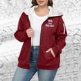 thumbnail image 5 of Fleece Lined Hoodie Womens Winter Zip Up Warm Sherpa Fuzzy Jacket Casual Heavyweight Outwear Coat with Pocket, 5 of 5