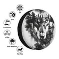 thumbnail image 4 of Easygdp Majestic Wolf Landscape Wheel Cover,Spare Tire Cover,4-17in Spare Tire Cover Universal Fit for Trailer, Car, Truck, SUV, Jeep-17 inch, 4 of 6