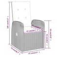 thumbnail image 2 of vidaXL 5 Piece Garden Dining Set with Cushions Grey, 2 of 7
