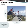 thumbnail image 4 of Stupell Industries Coastal Summer Boardwalk Stroll Canvas Art, 20 x 16, by Franklyn Gregory, 4 of 8