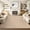 Beige‑A, variant on ZACOO 8'x10' Solid Textured Area Rug, Machine Washable Ultra Thin Non Slip Carpet for Bedroom Game Room Study Room, Beige