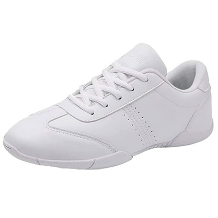 CERYTHRINA Womens Cheer Dance Shoes Girls Cheerleading Competition Sports Athletic Sneakers White 40