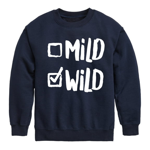Instant Message - Mild Wild 2 - Toddler & Youth Crewneck Fleece Sweatshirt